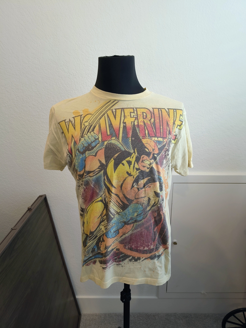 Vintage Marvel Comics X-Men Wolverine All Over Front Print '09 T-shirt
